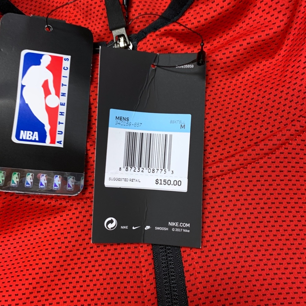 Nike Portland Trailblazers 940158-657 NBA Medium Hooded Sweater Blazers Therma - Picture 5 of 9